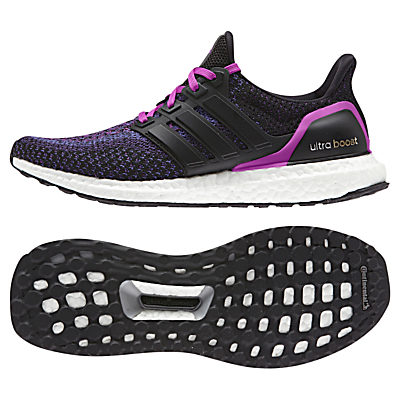 Adidas Ultra Boost Women's Running Shoes, Black/Purple Adidas Ultra Boost Women's Running Shoes, Black/Purple
